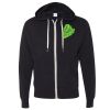 Unisex Heathered French Terry Full-Zip Hooded Sweatshirt Thumbnail