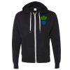 Unisex Heathered French Terry Full-Zip Hooded Sweatshirt Thumbnail
