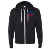 Unisex Heathered French Terry Full-Zip Hooded Sweatshirt Thumbnail