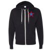 Unisex Heathered French Terry Full-Zip Hooded Sweatshirt Thumbnail
